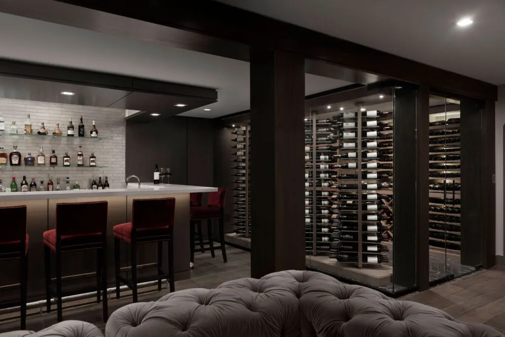 Residential wine cellar integration