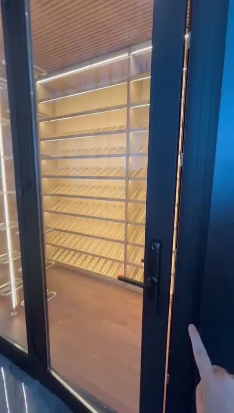 Commercial wine storage showcase