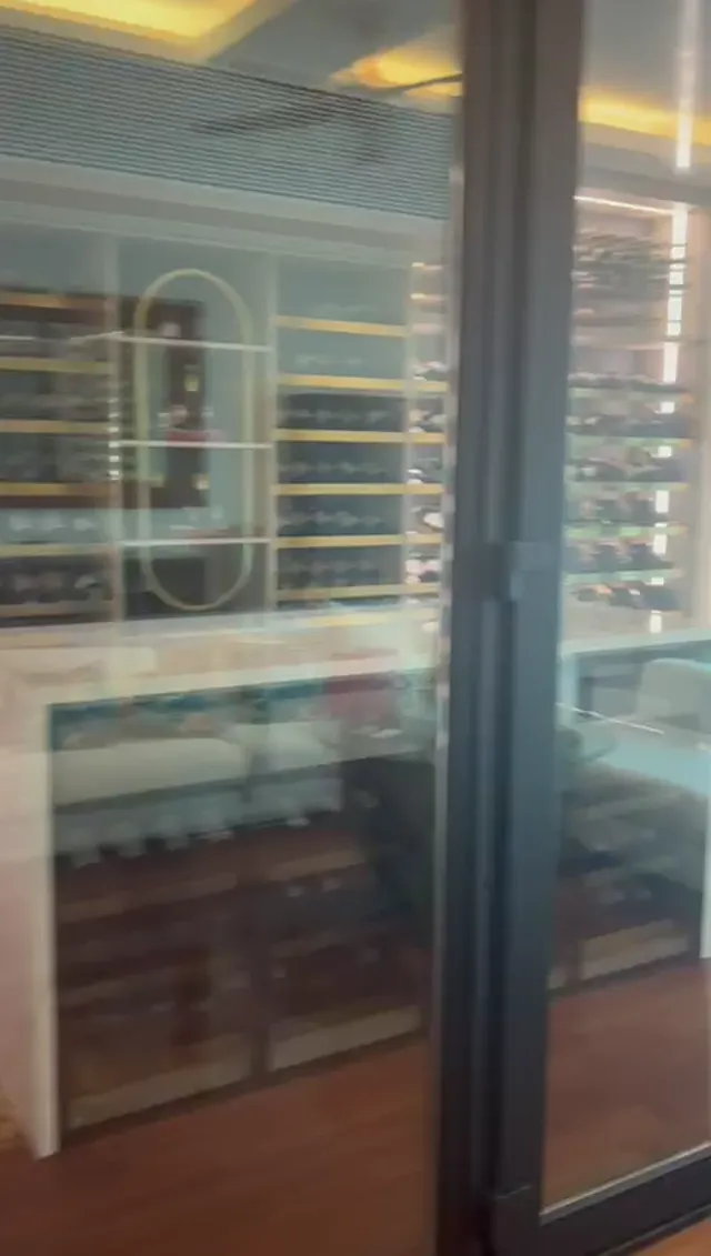 Luxury wine cellar showcase